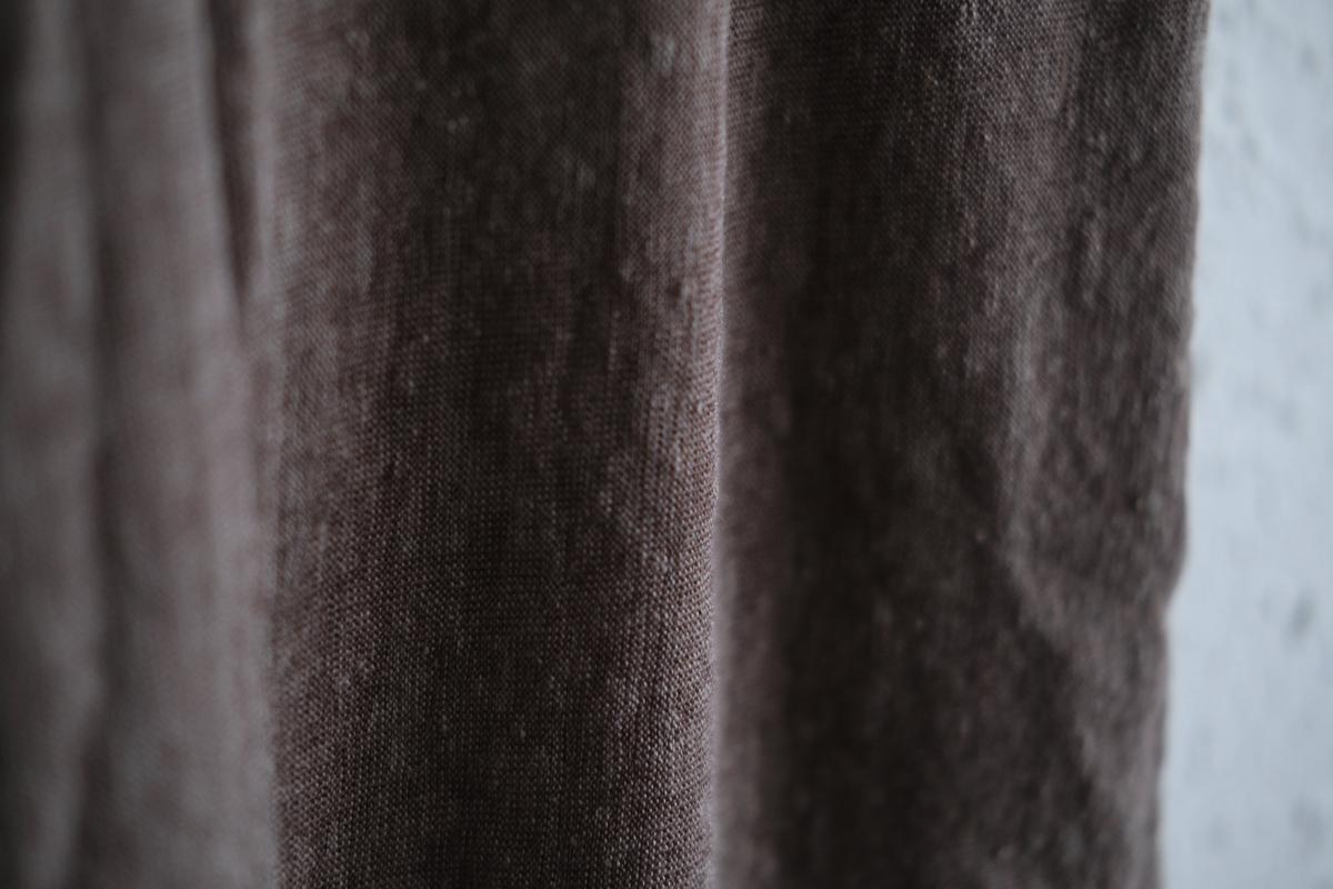 リネンキュプラアンダーウェアパンツ ショート丈｜スモークグレー｜unisex 2 size