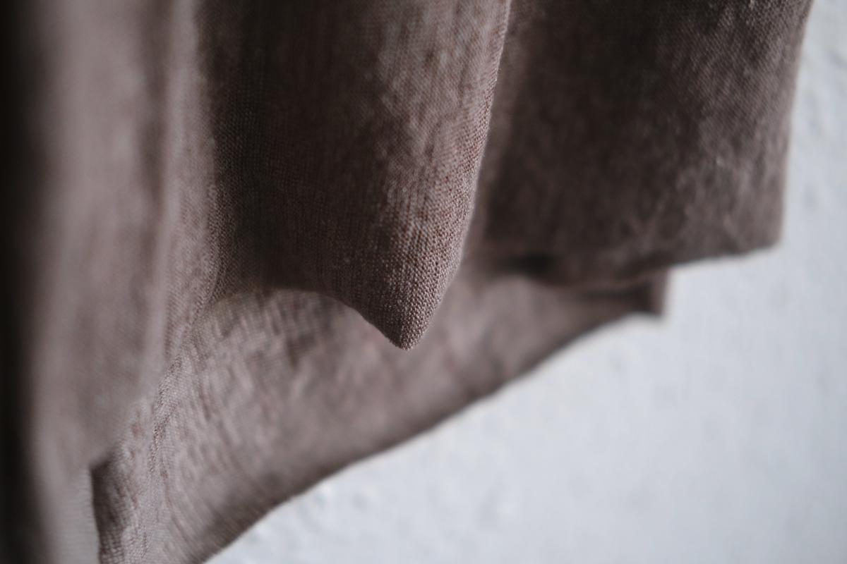 リネンキュプラアンダーウェアパンツ ショート丈｜スモークグレー｜unisex 2 size