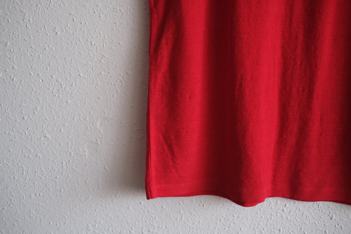 リネンコットンアンダーウェア ノースリーブ｜メンズ｜レッド