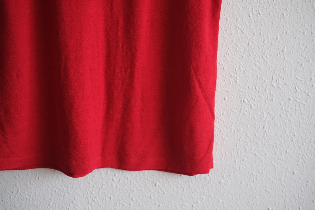 リネンコットンアンダーウェア ノースリーブ｜メンズ｜レッド