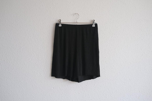 リネンキュプラアンダーウェアパンツ ショート丈｜ブラック｜unisex 2 size