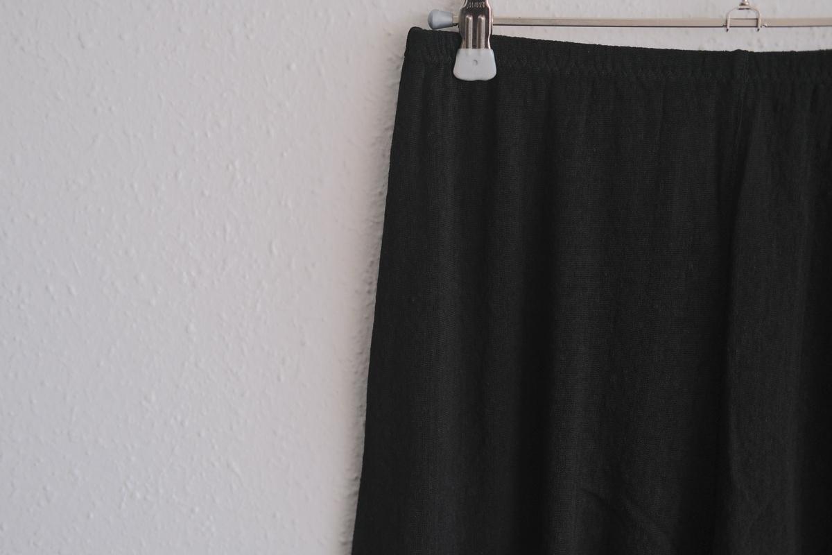 リネンキュプラアンダーウェアパンツ ショート丈｜ブラック｜unisex 2 size
