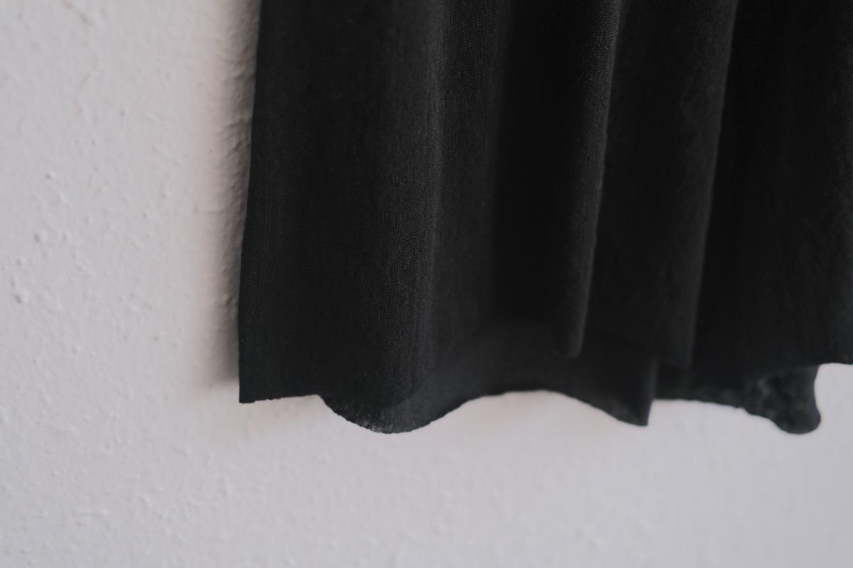 リネンキュプラアンダーウェアパンツ ショート丈｜ブラック｜unisex 2 size