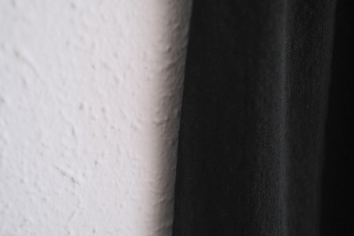 リネンキュプラアンダーウェアパンツ ショート丈｜ブラック｜unisex 2 size