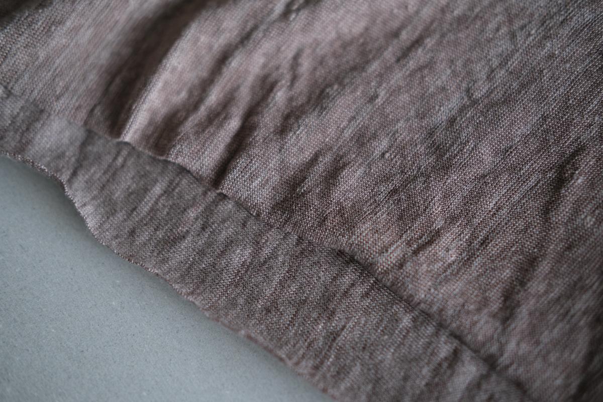 リネンキュプラアンダーウェアパンツ ショート丈｜ブラック｜unisex 2 size