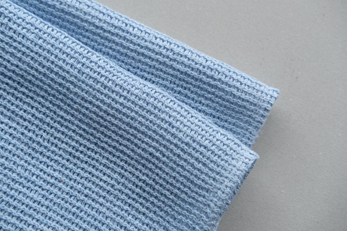 リネンニット メッシュタオル｜サックス