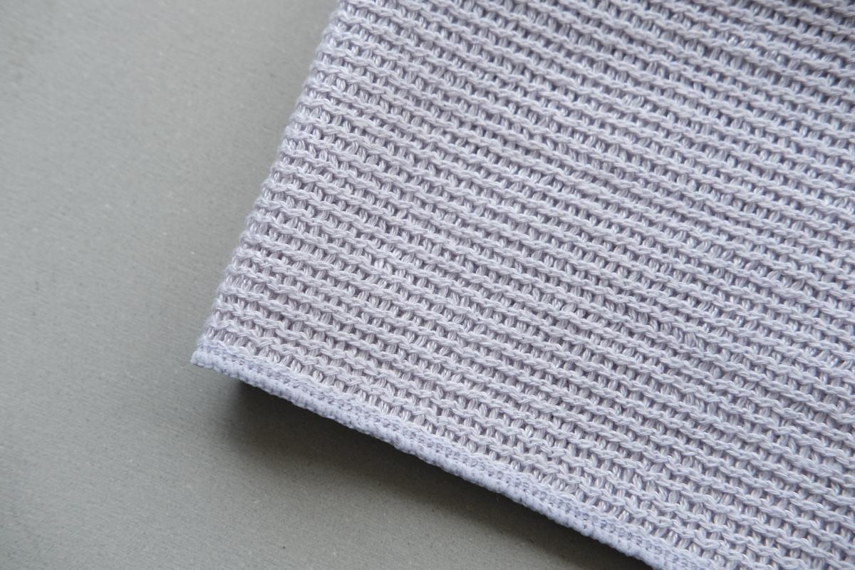 リネンニット メッシュタオル｜パープル