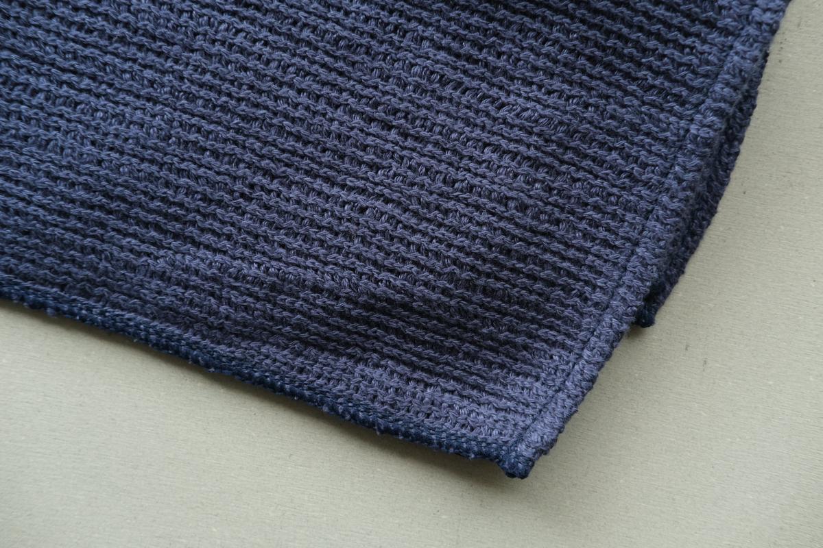 リネンニット メッシュタオル｜ネイビー