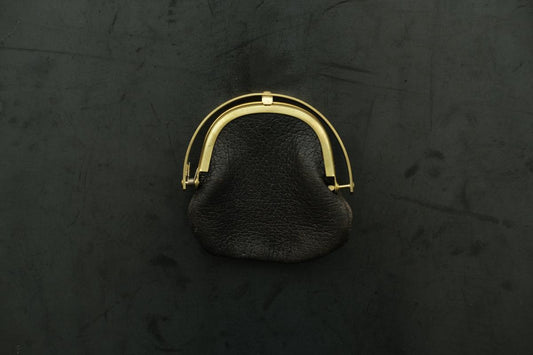 coin case ＜猪革 鉄媒染ワックス仕上げ＞