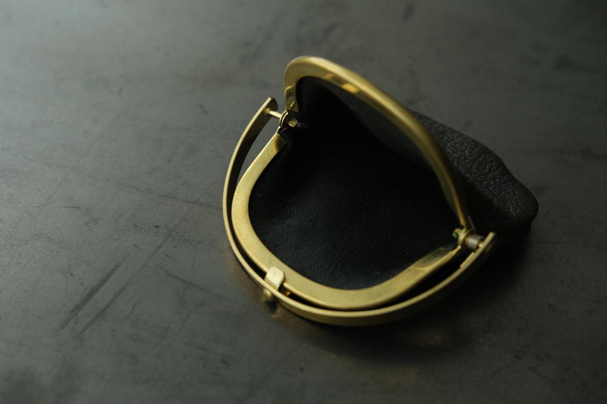 coin case ＜猪革 鉄媒染ワックス仕上げ＞