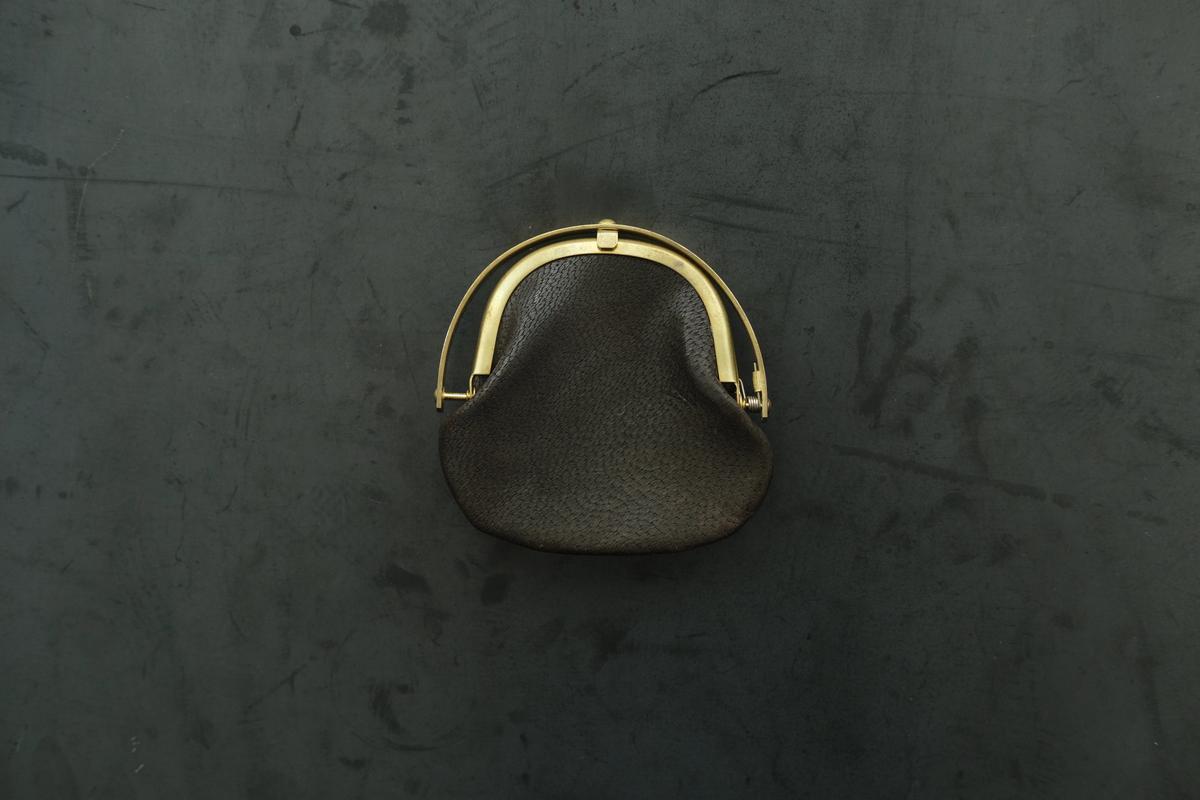 coin case ＜熊革 墨染め＞