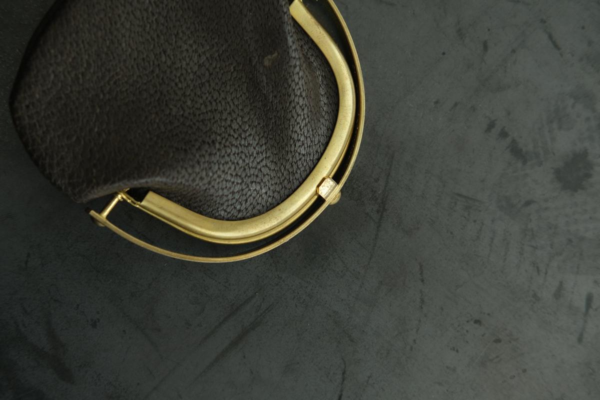 coin case ＜熊革 墨染め＞