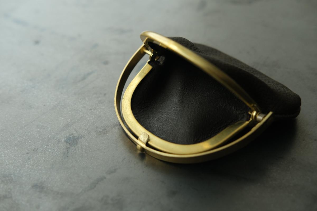coin case ＜熊革 墨染め＞