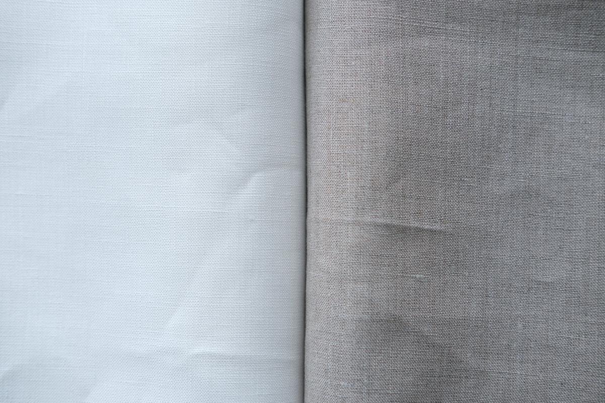 【再入荷】リネンのフラットシーツ 平織・白・中厚