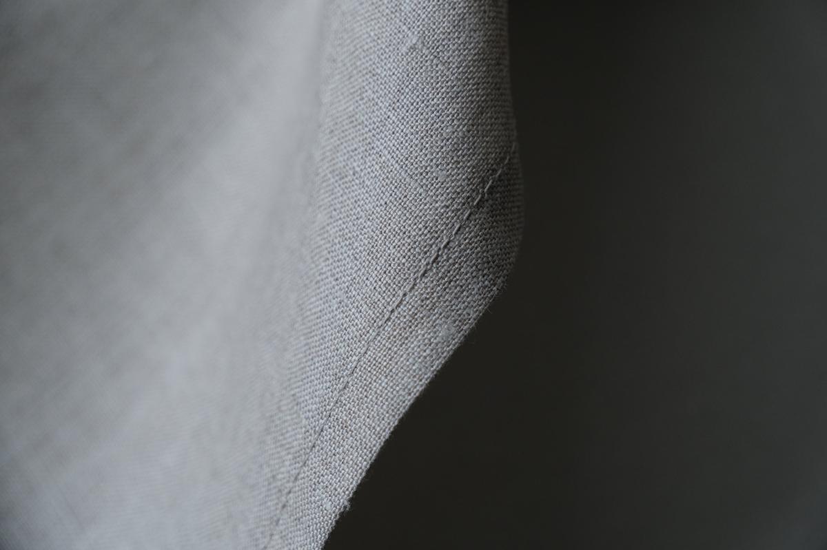 【再入荷】リネンのフラットシーツ 平織・白・中厚