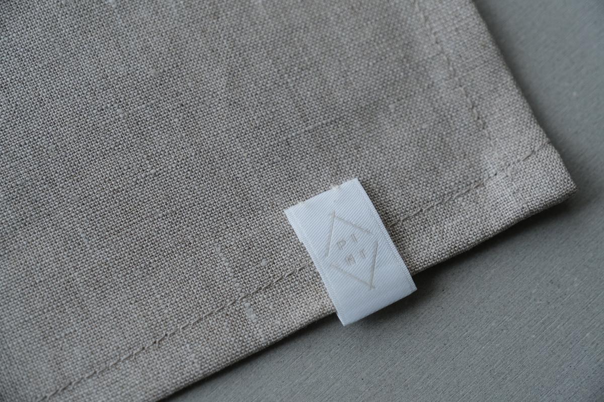 リネンのフラットシーツ 平織・生成り・中厚