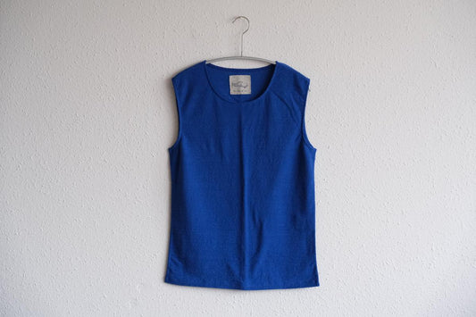 リネンコットンアンダーウェア ノースリーブ|レディース|ラピスラズリー