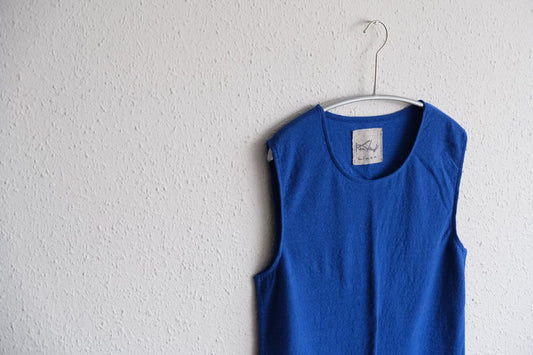 リネンコットンアンダーウェア ノースリーブ|レディース|ラピスラズリー