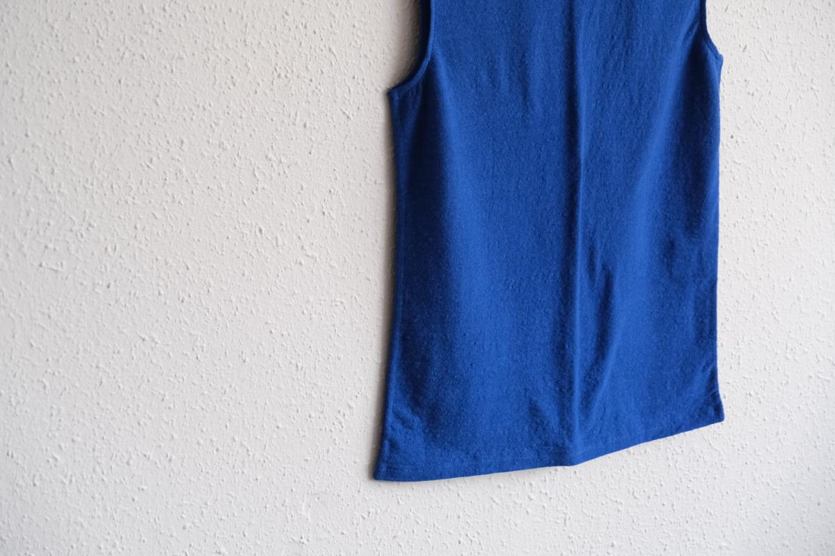 リネンコットンアンダーウェア ノースリーブ｜レディース｜ラピスラズリー