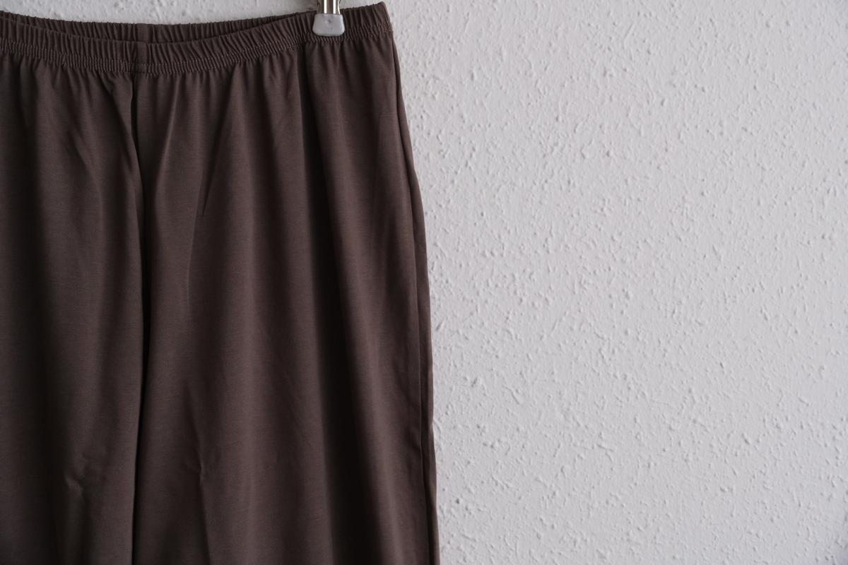 yohaku ドバイパンツ｜プレミアム天竺素材 カーキ｜unisex freesize