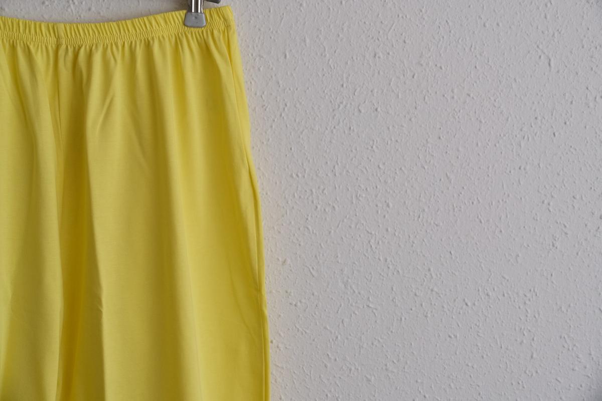 yohaku ドバイパンツ｜プレミアム天竺素材 イエロー｜unisex freesize