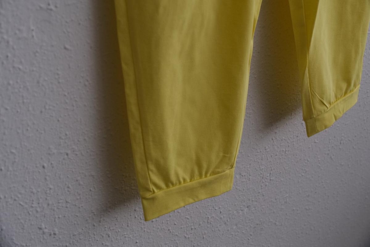yohaku ドバイパンツ｜プレミアム天竺素材 イエロー｜unisex freesize