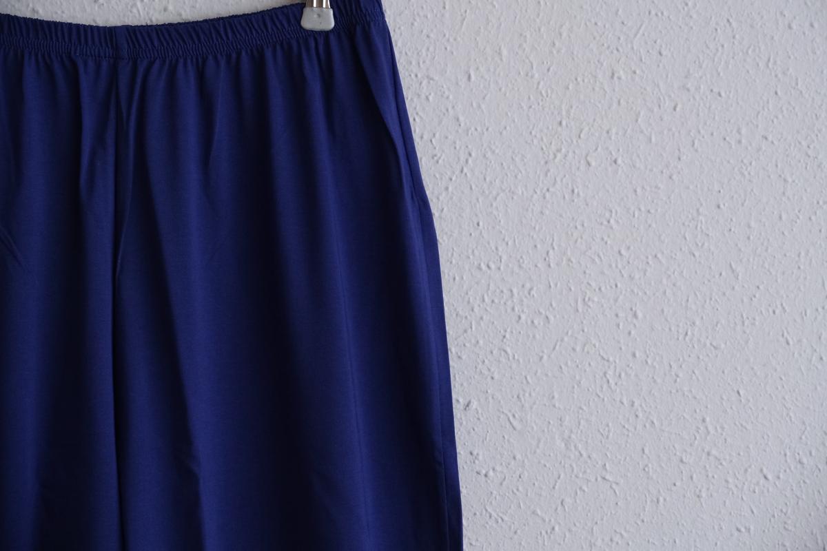 yohaku ドバイパンツ｜プレミアム天竺素材 ブルー｜unisex freesize