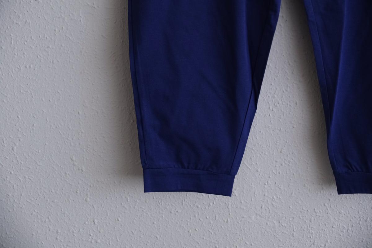 yohaku ドバイパンツ｜プレミアム天竺素材 ブルー｜unisex freesize