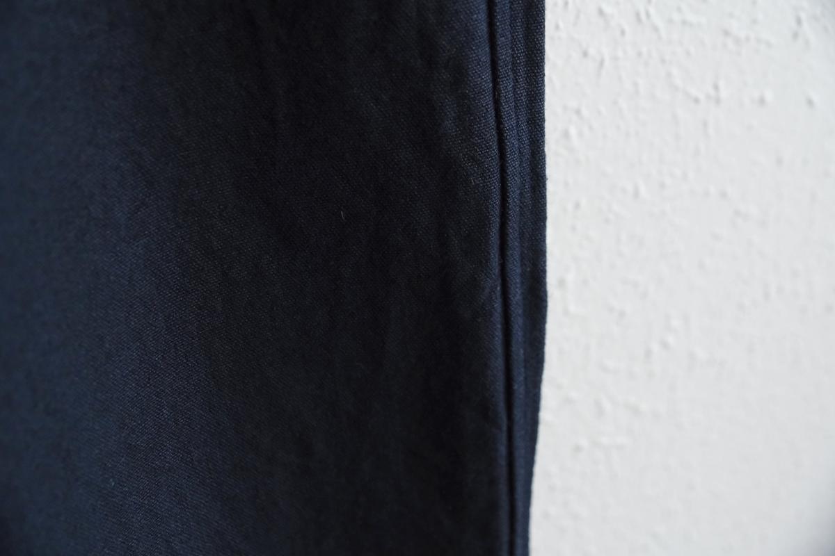 MITTAN / 亜麻苧麻ワイドパンツ 濃紺 PT-92 / unisex