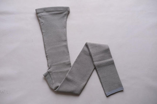 リネンニットレギンス マチ付き|グレー|2 size