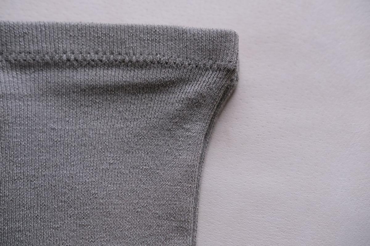 リネンニットレギンス マチ付き｜グレー｜2 size