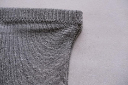 リネンニットレギンス マチ付き|グレー|2 size