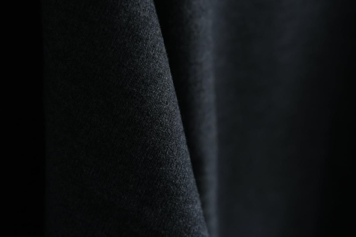 MITTAN / スーパー180'sウールタートル 灰 KN-37 / unisex