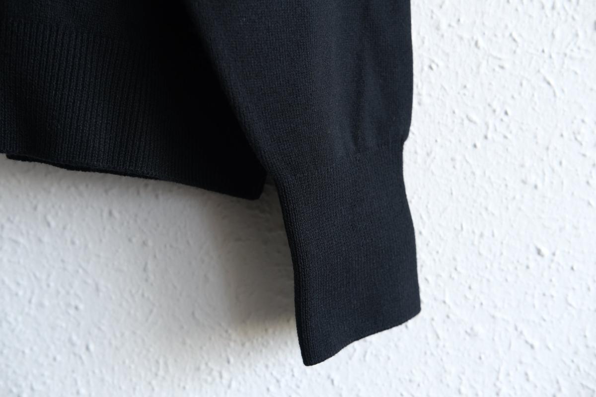 MITTAN / スーパー180'sウールタートル 黒 KN-37 / unisex