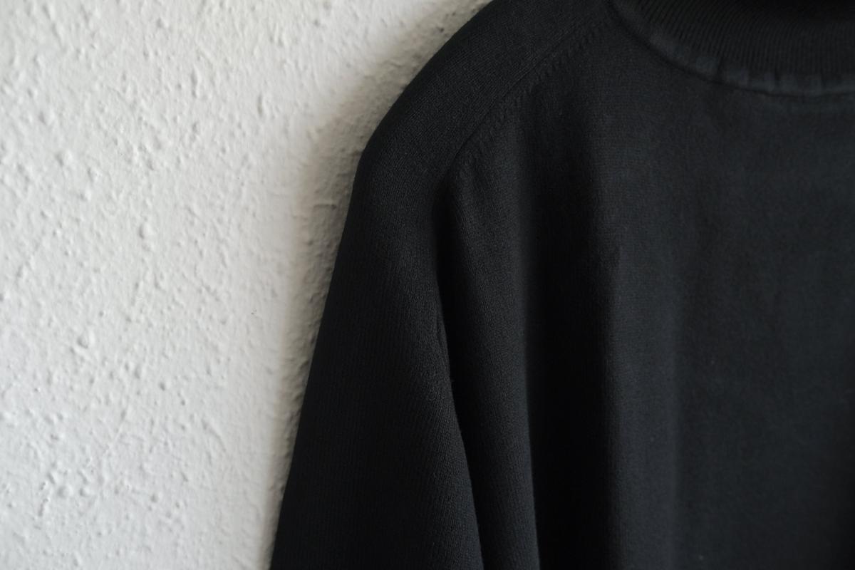 MITTAN / スーパー180'sウールタートル 黒 KN-37 / unisex