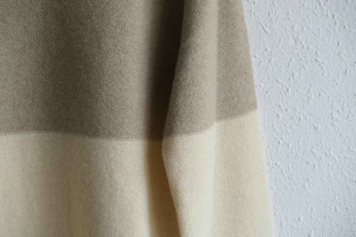 enrica cashmere sable knit｜natural×beige