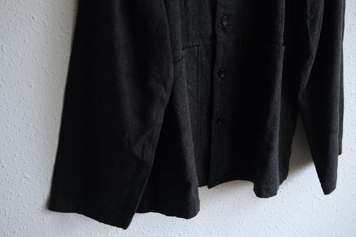 MITTAN / 亜麻苧麻絹シャツジャケット 墨茶 JK-76 / unisex