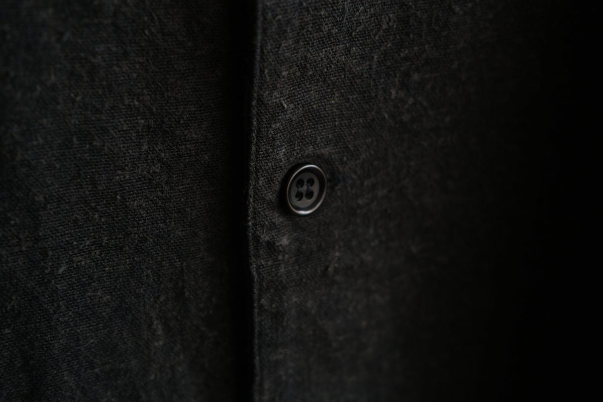 MITTAN / 亜麻苧麻絹シャツジャケット 墨茶 JK-76 / unisex