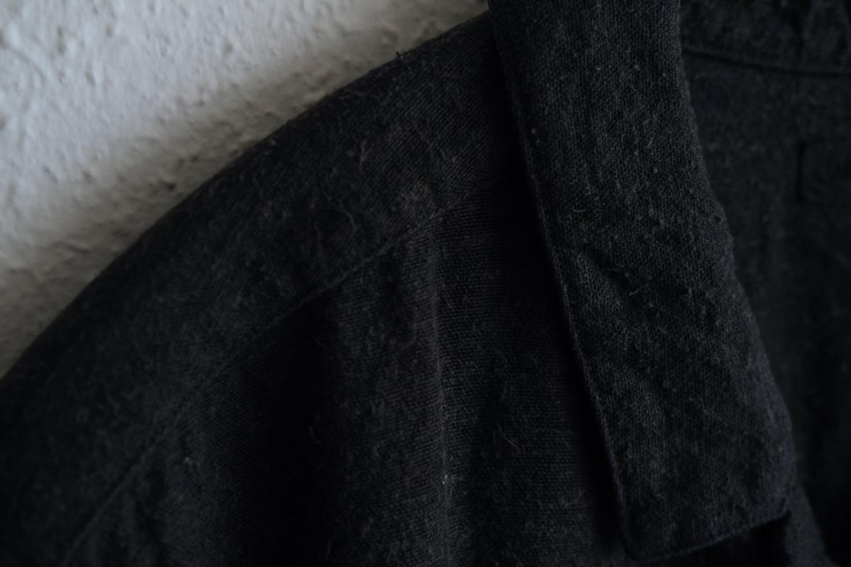 MITTAN / 亜麻苧麻絹シャツジャケット 墨茶 JK-76 / unisex