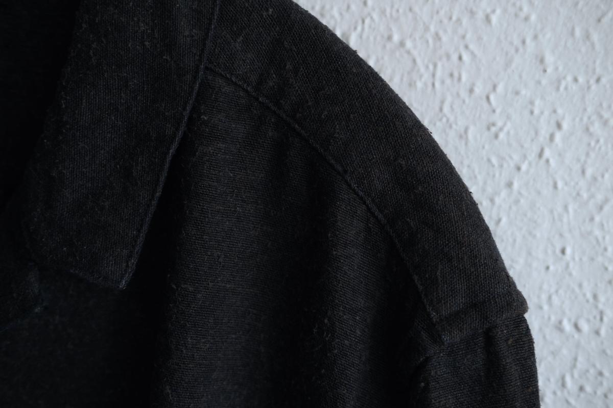 MITTAN / 亜麻苧麻絹シャツジャケット 墨茶 JK-76 / unisex