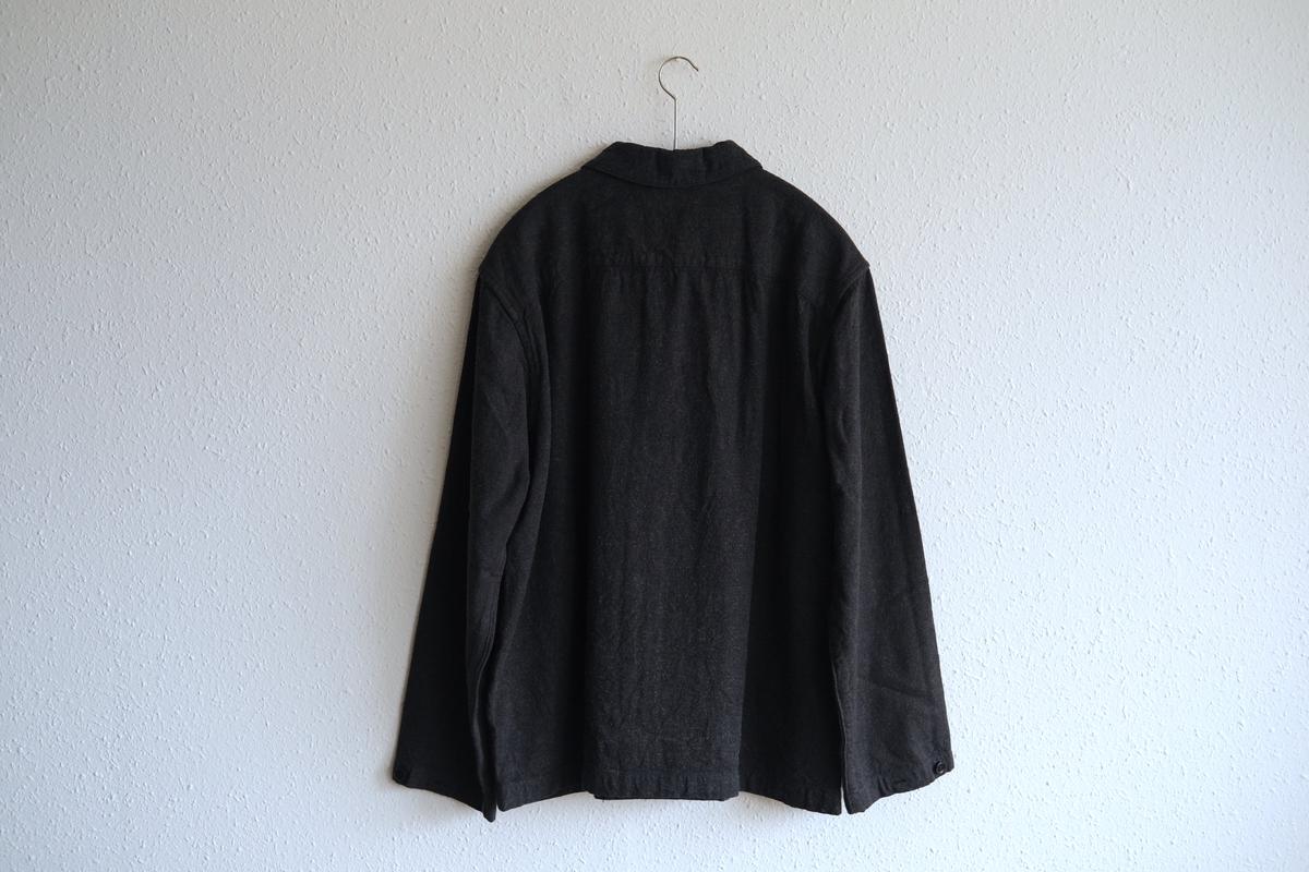MITTAN / 亜麻苧麻絹シャツジャケット 墨茶 JK-76 / unisex