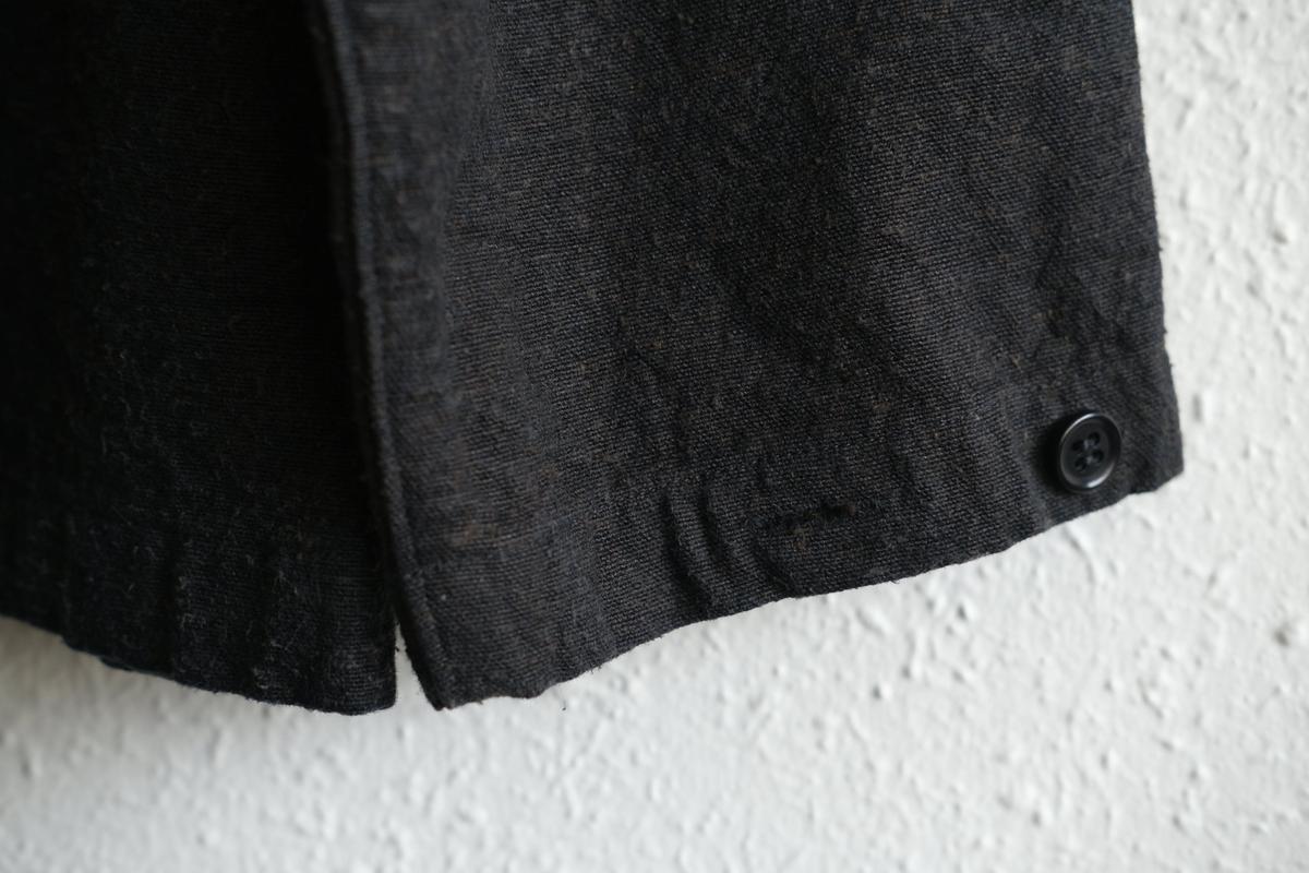 MITTAN / 亜麻苧麻絹シャツジャケット 墨茶 JK-76 / unisex