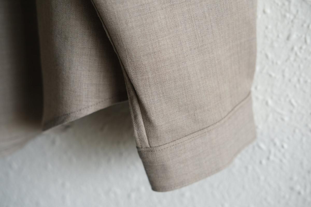 MITTAN / ストレッチNMウールシャツ 灰茶 SH-145 / unisex