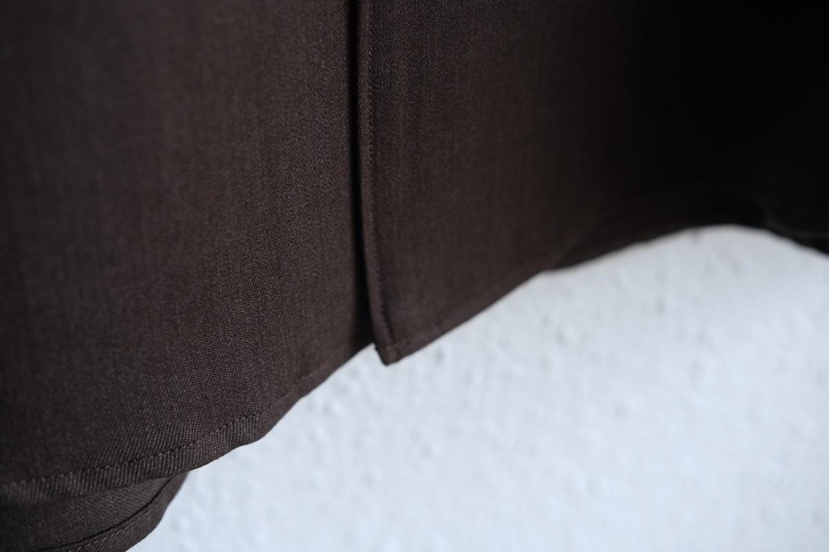 MITTAN / ストレッチNMウールシャツ 茶 SH-145 / unisex