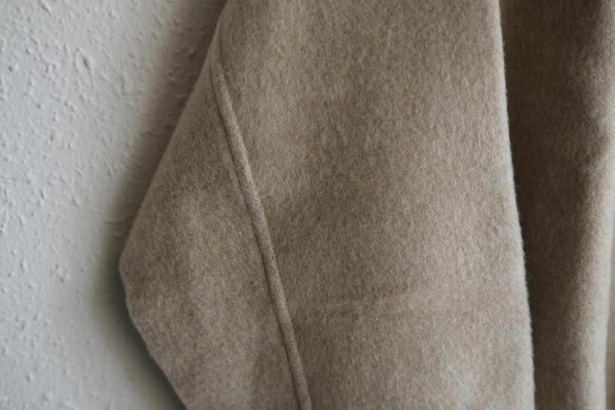 MITTAN / ウールシルクキャメルシャツ 白茶 SH-108 / unisex