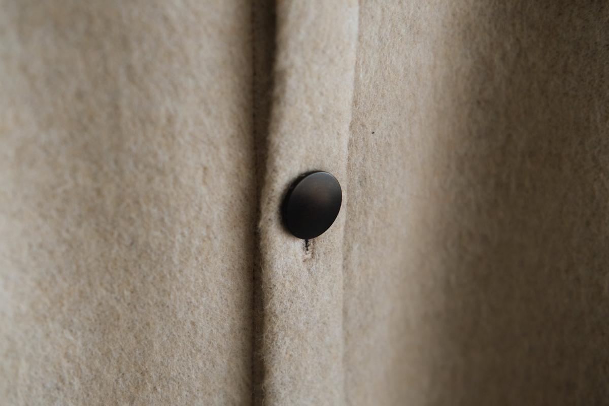 MITTAN / ウールシルクキャメルシャツ 白茶 SH-108 / unisex