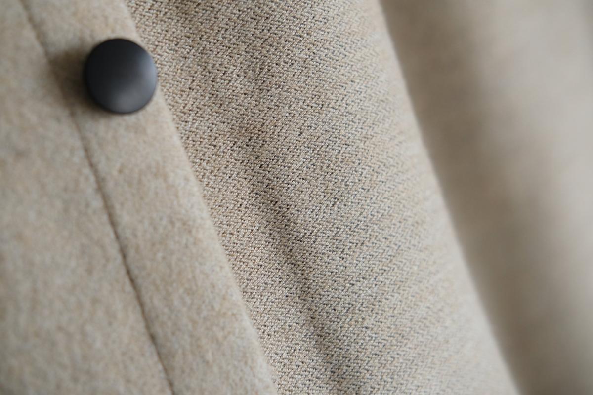 MITTAN / ウールシルクキャメルシャツ 濃灰 SH-108 / unisex