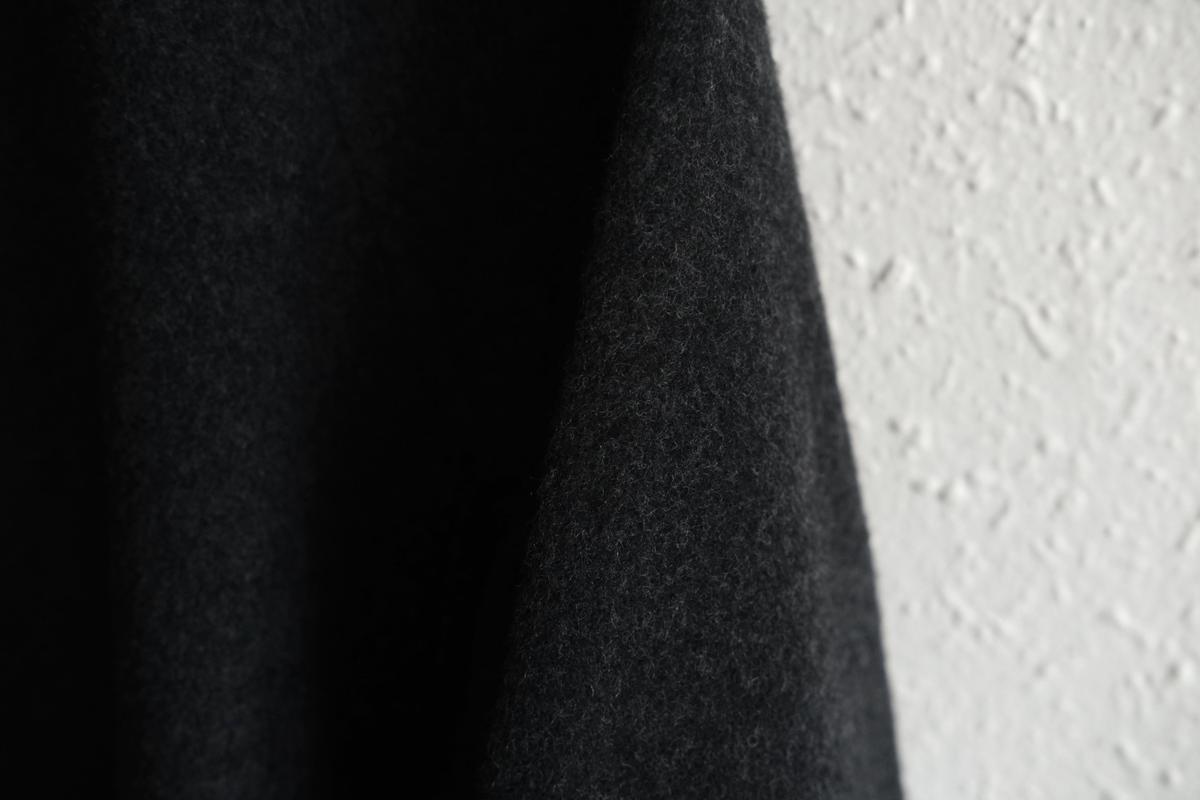 MITTAN / ウールシルクキャメルシャツ 濃灰 SH-108 / unisex