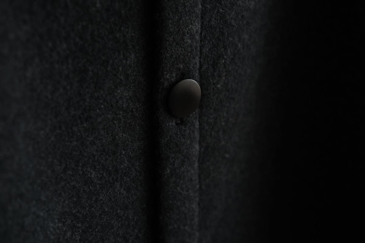 MITTAN / ウールシルクキャメルシャツ 濃灰 SH-108 / unisex