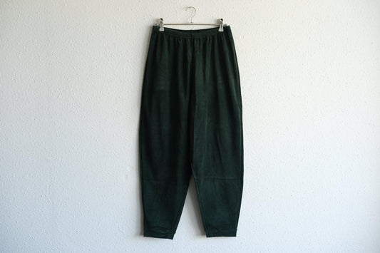 yohaku ドバイパンツ|ベロア素材 グリーン|unisex freesize